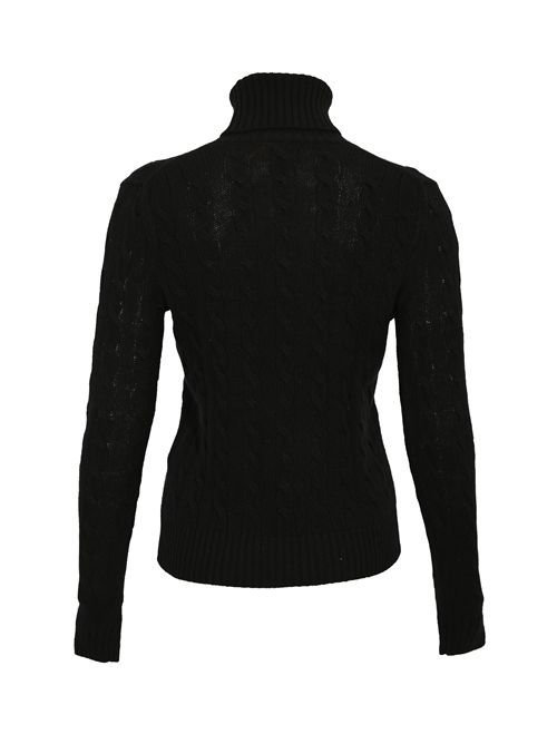 Dolcevita a trecce in misto lana e cashmere Nero POLO RALPH LAUREN | 211888686001